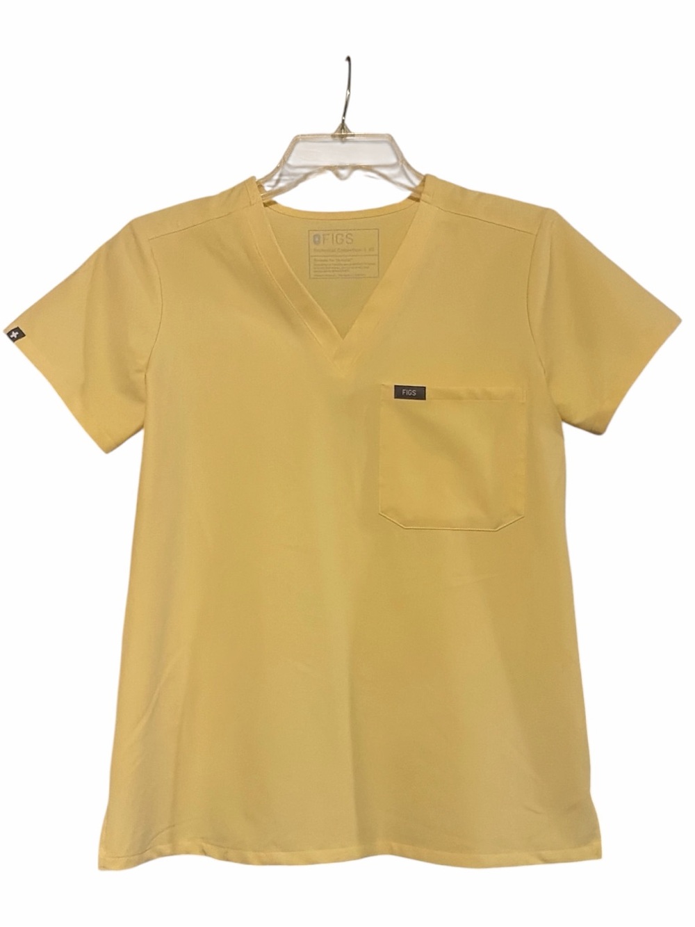 🧈 Figs Butter Yellow Catarina scrub top